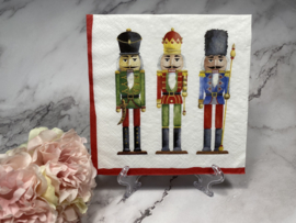Notenkrakers kerst servet nr H157