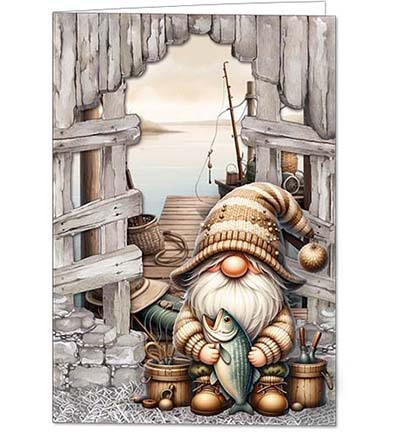 Gnomes adventures 01  art journaling card making