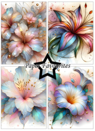 Paper Favourites Abstract flowers A6