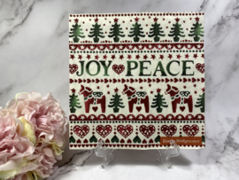 IHR Joy / Peace Kerst servet  nr 586