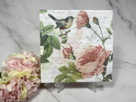Ambiente rozen en vogel servet nr HM101