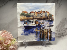 Ti flair boot meeuwen huizen haven servet nr HM68