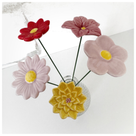 Flower pin (5) + vaas