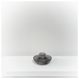 2-in-1 kandelaar Ø10x5cm antraciet