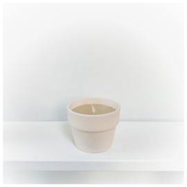 Buitenkaars in pot | beige