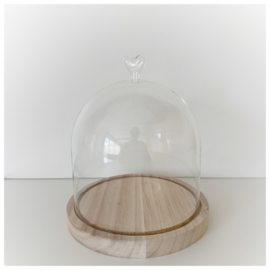 Stolp met hartje + houten plateau