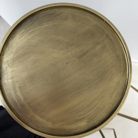 Bijzettafel goud Ø39,5 x 119,5cm SHOWMODEL
