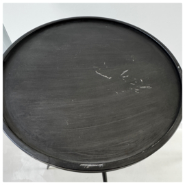 Bijzettafel zink Ø39,5 x 119,5cm SHOWMODEL