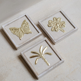 Wand lijstjes | Nature hout set van 3