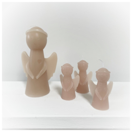 Set van 3 Engel kaarsen Skin 8cm