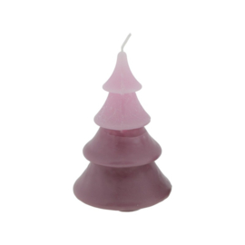 Kerstboom kaars Lila