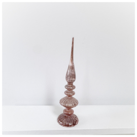 LED Kerstpiek glas | 34cm  Set van 6