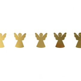 Slinger met engeltjes goud.
