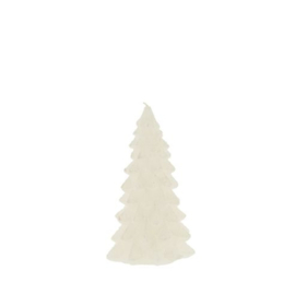 Kerstboom kaars wit 16cm.