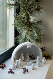 Kerststal 12-delig.