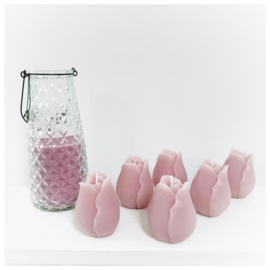 Deco kaars | Tulp roze