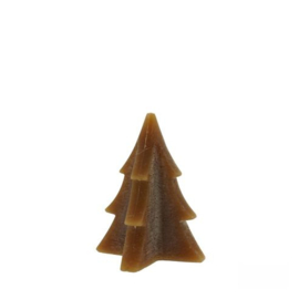 Kerstboom kaars Siena bruin 17,5cm