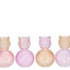 Vaas / Waxinelichthouder | Pastel mix tulp/bol