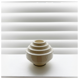 Waxinelichthouder | Rond beige m