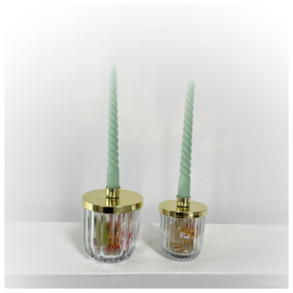 Droogbloempot met kaarshouder | S