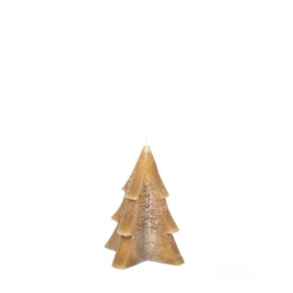 Kerstboom kaars taupe 12cm