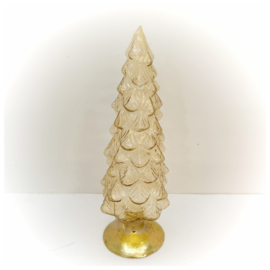 Kerstboom glas | Geel M