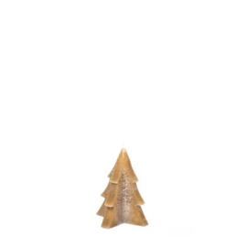 Kerstboom kaars taupe 9cm