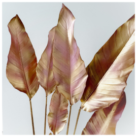 Vaas + gouden bladeren