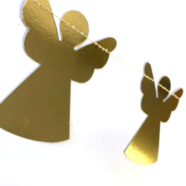 Slinger met engeltjes goud.