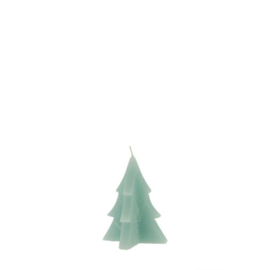 Kerstboom kaars licht blauw 9cm