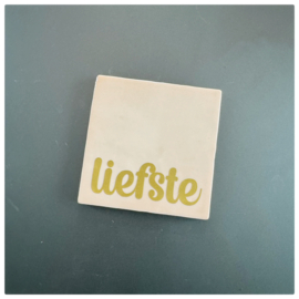 Tegeltje | Liefste 10x10 cm