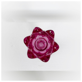 Kandelaar | Bloem roze