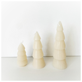 Kerstboom kaars set Furu | beige
