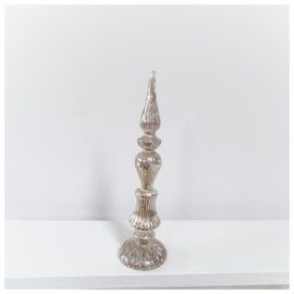 LED Kerstpiek glas | 34cm  Set van 6