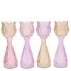 Bloem vaas / waxinelichthouder |Pastel mix m