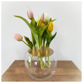 Tulpenvaas met tulpen assl