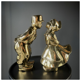 Kissing couple goud XL