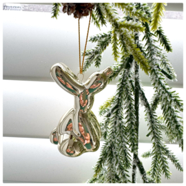 Hanger ballon hond zittend goud