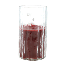Kaars in glas Birch L | Rood/ burgundy