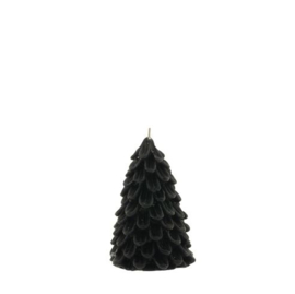 Kerstboom kaars Fir zwart 13,5cm.
