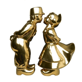 Kissing couple goud XL