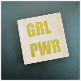 Tegeltje | GRL PWR 10x10 cm