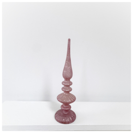 LED Kerstpiek glas | 34cm  Set van 6