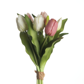 Bos real touch kunsttulpen | Roze gemengd
