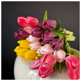 Bosje real touch kunsttulpen (3) | Geel