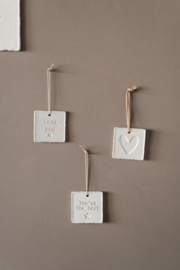 Hanger porselein | hartje
