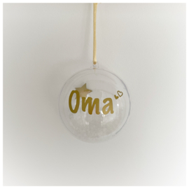 Kerstbal met eigen naam