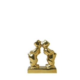 Kissing couple man-man goud 8cm