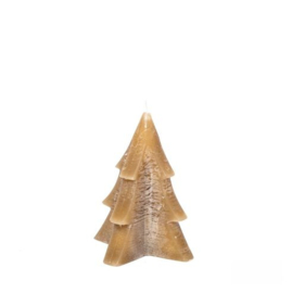 Kerstboom kaars taupe 17,5cm