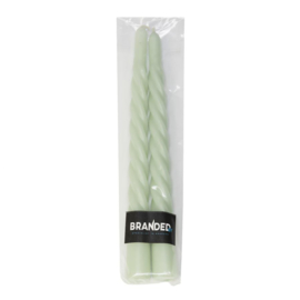 Swirl dinerkaars Jade Green (2 st)